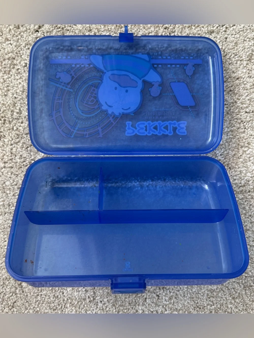 Vintage 1997 Sanrio Pekkle Plastic Pencil Box Storage Organizer
